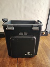 Vintage Genuine Toyota Portable Picnic Cooler Box Travel Utensil Set Twinbird Japan