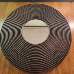 Pier 1 Imports Lines Mirror Round Concentric Grooved Wall Mirror