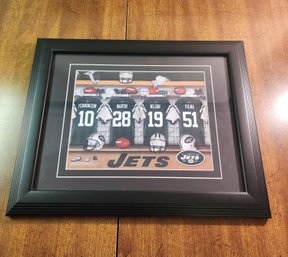 Framed New York Jets Locker Room Art Print