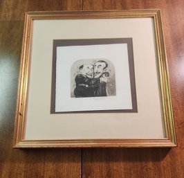 Charles Bragg Out Of Court Settlement Signed Numbered Etching Art Print