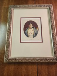 Framed Napoleon 1er Portrait Print After Paul Delaroche By Braun & Cie