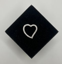 White Gold Floating Diamond Cross