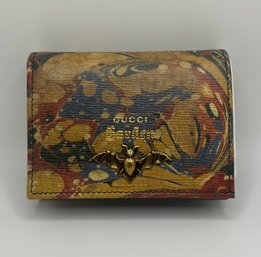 Gucci Marbled Bat Bifold Wallet