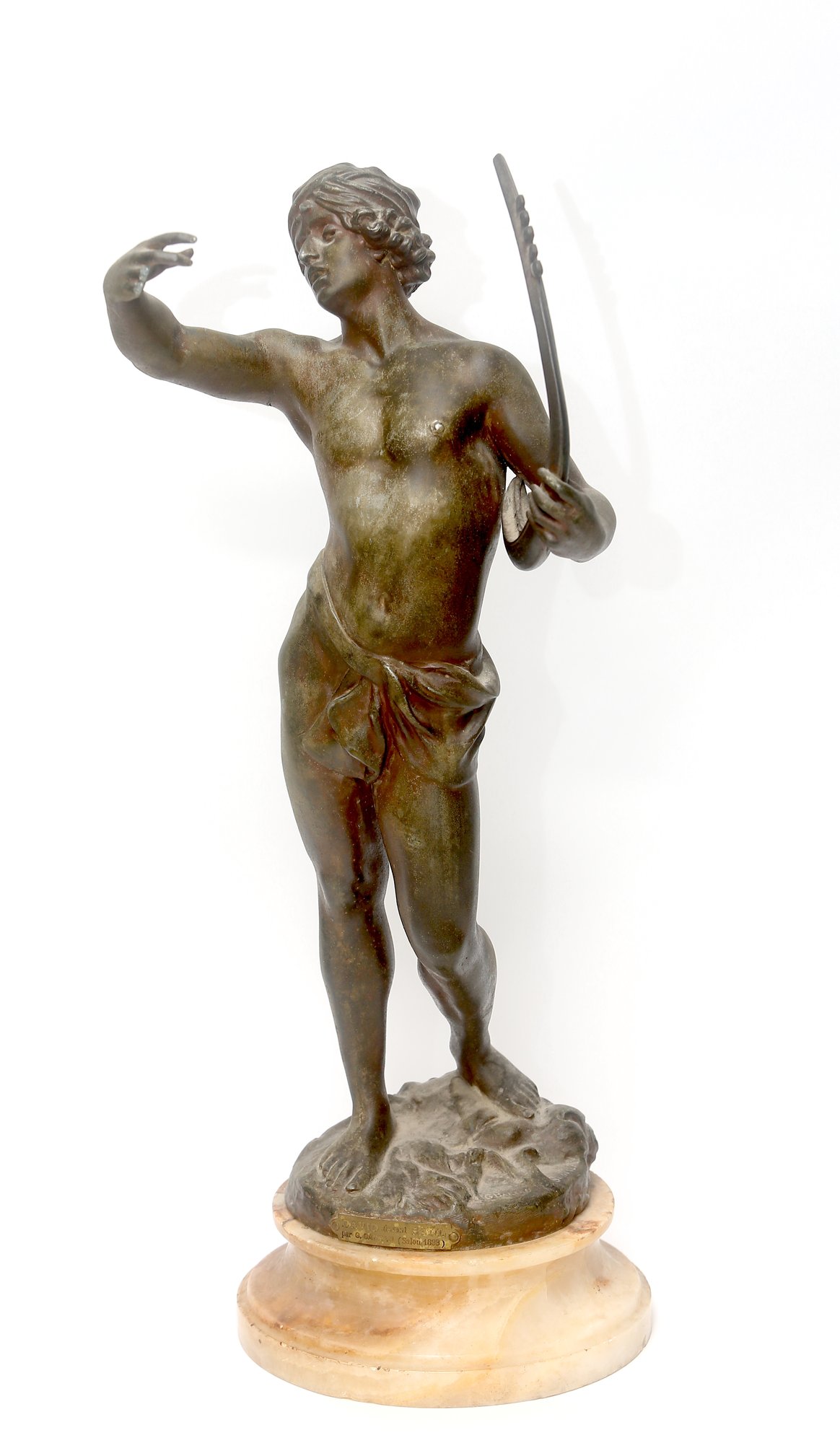 David Devant Saul Spelter Sculpture Signed #143323 | Auctionninja.com