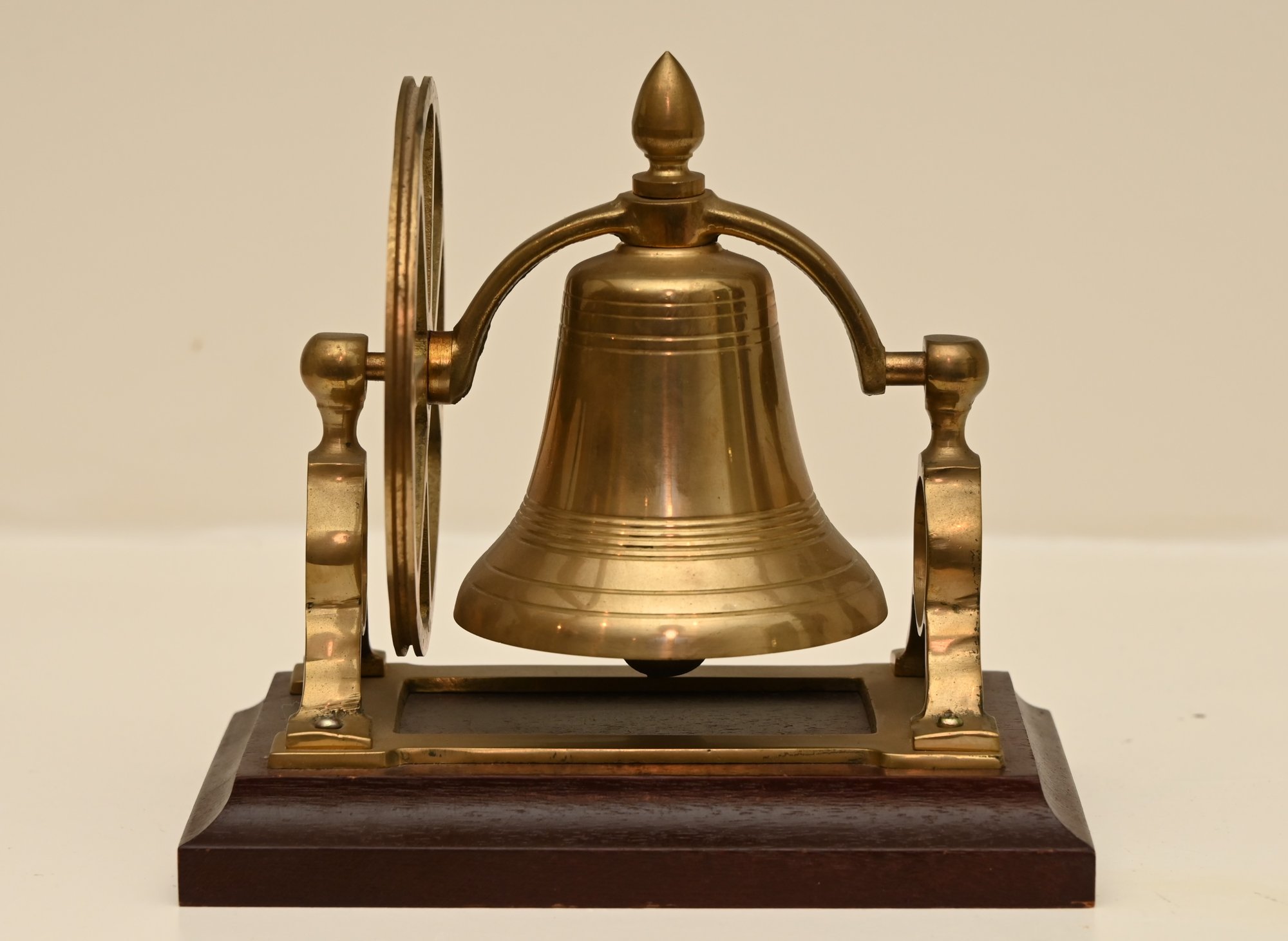 Brass Bell On Base #152321 | Auctionninja.com