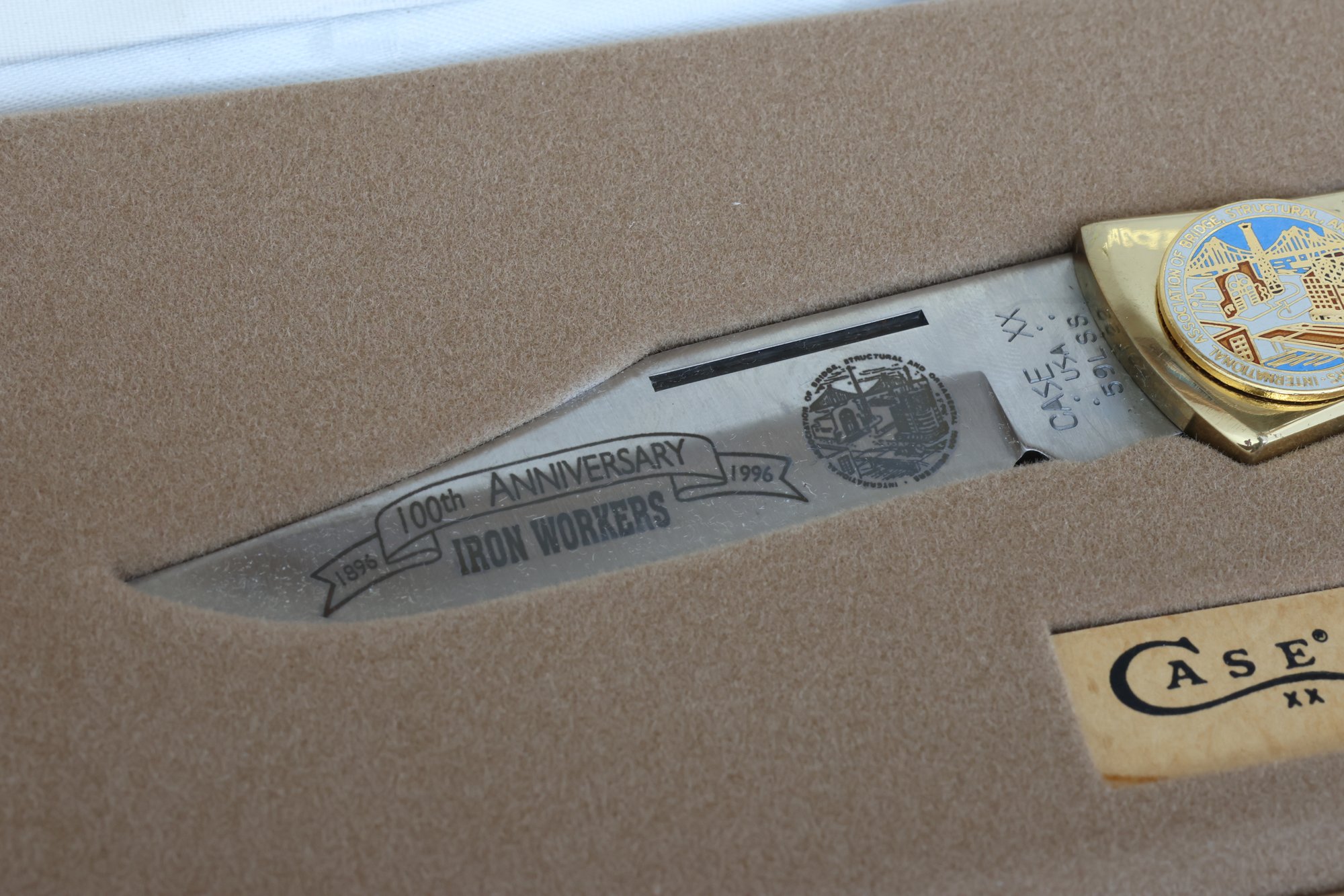 Case 100th Anniversary Iron Workers Folding Knife Limited Edition