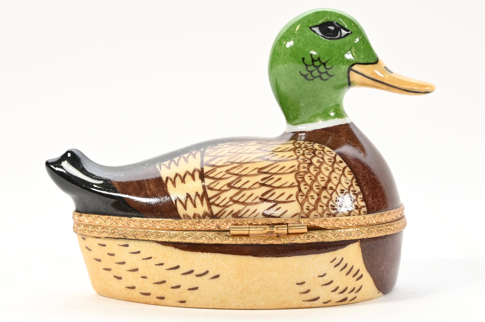 Limoges France X Tiffany & Co. Mallard Trinket Box #159864