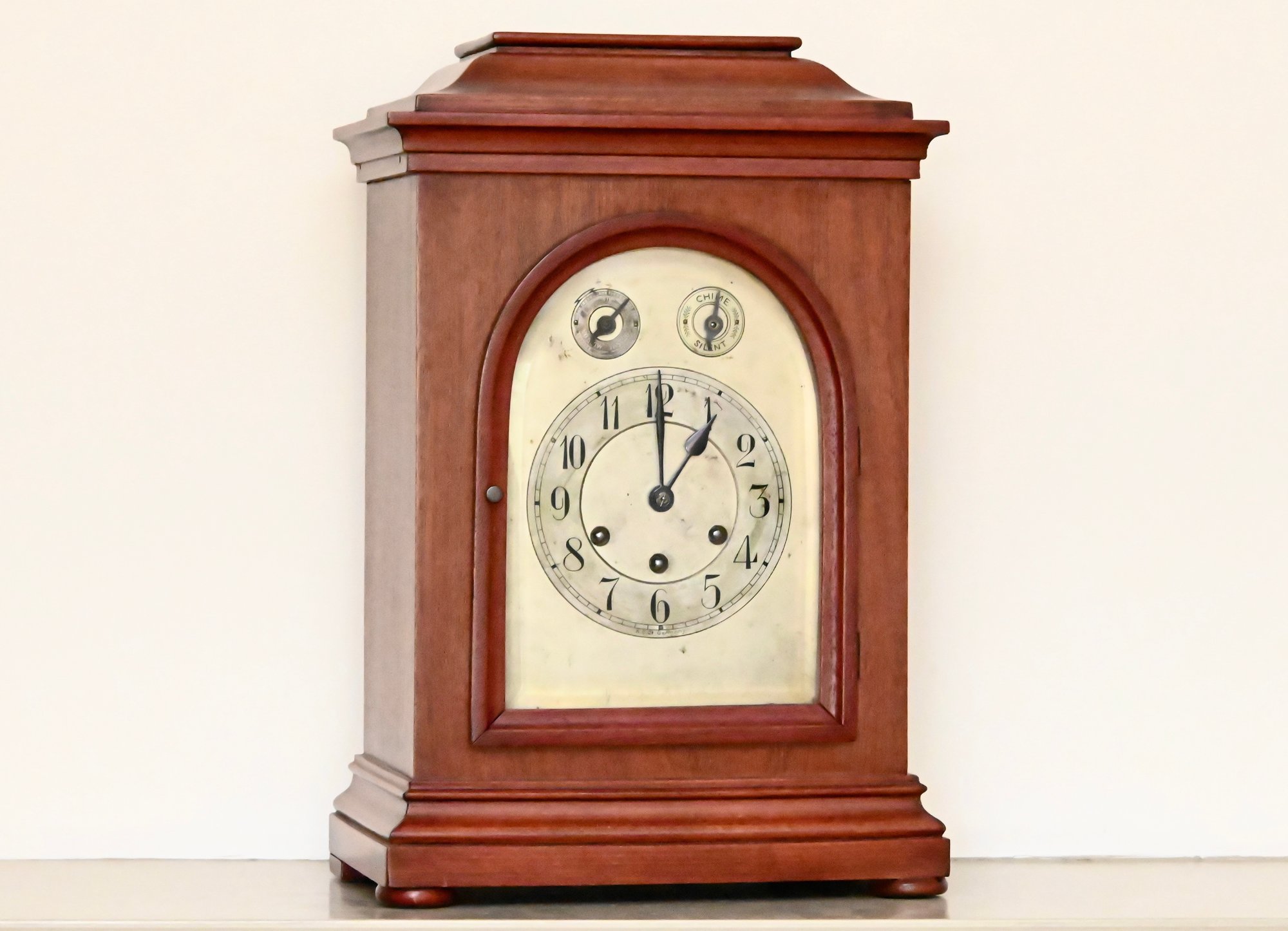 Antique German Mantel Clock With Chime Dial KCC Movement #178936 ...