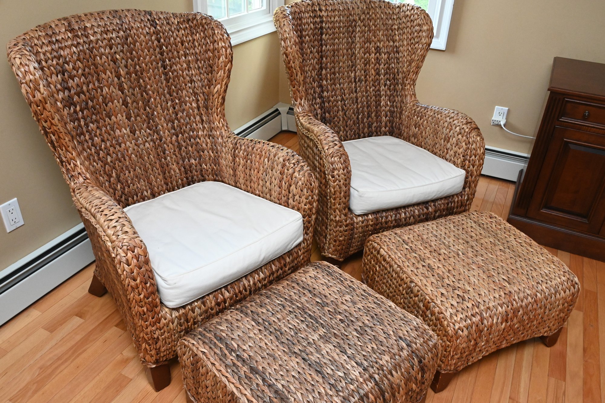 Ottoman Pottery Barn Modern Wingback Recliner Pottery Barn