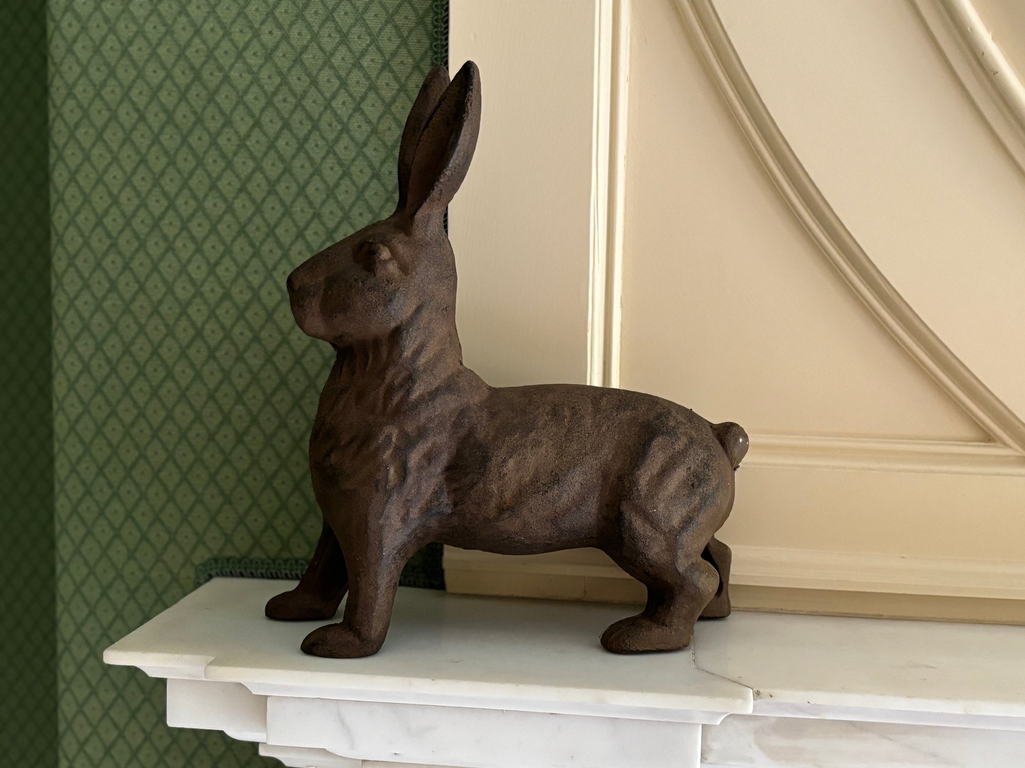 19th Century Cast Iron Rabbit Door Stop 146256