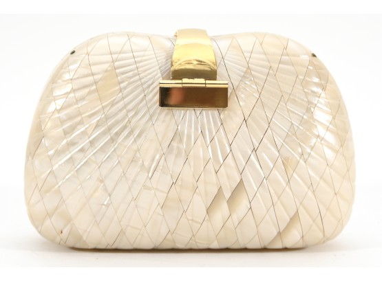 Lisette Limited Mother-of-Pearl Mosaic Clutch