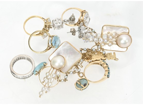 14K-Gold Fine & Fashion Jewelry - Rings, Earrings, Bracelets