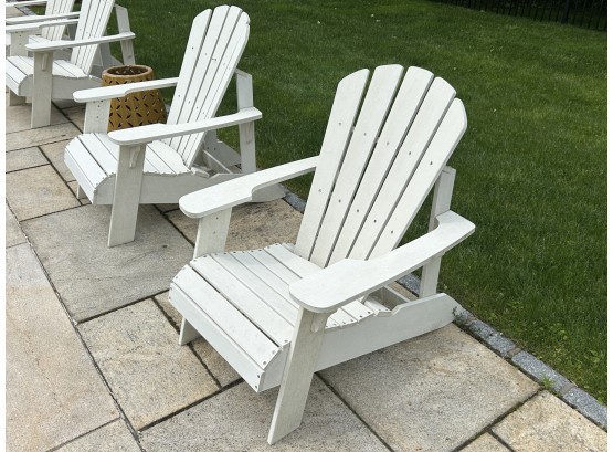 Pair Of White Adirondack Chairs