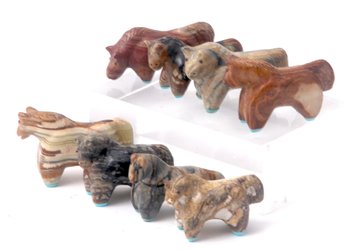 Zuni Horses Set Of 8