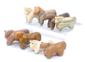 Zuni Horses A Set Of 8