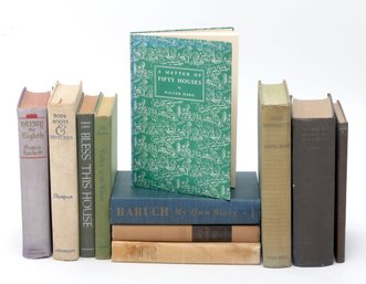 Collection Of Vintage Books Including  Bless This House, Baruch My Own Story, Valley Of The Vines