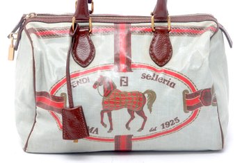 Fendi Selleria Canvas Handbag