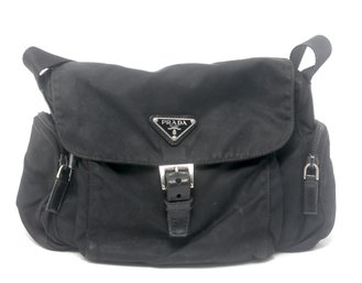 Prada Black Nylon Small Shoulder Bag