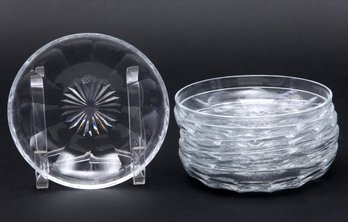 Thomas Webb England 6 Inch Dessert Plate-a Set Of 6