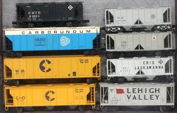 8  O-gauge Train Cars