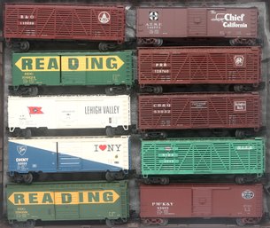 10 Boxcar O Gauge  Train Cars