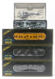 3 Weaver O-gauge  Gold Edition Troop Trains & 1:48 Scale Korean War Series Helicopter.