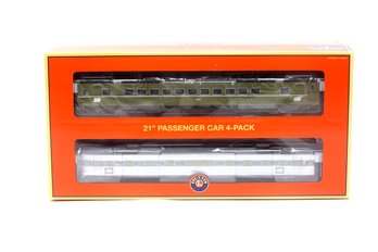 Penn Central 21' Passenger Car 4 Pk