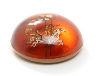 23k Gold Leaf Paperweight By Gloria Gordon