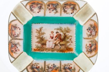 Antique Victorian Carlsbad Porcelain Cigar Ashtray