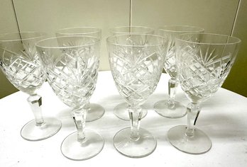 7 Galway Irish Cyrstal Glasses