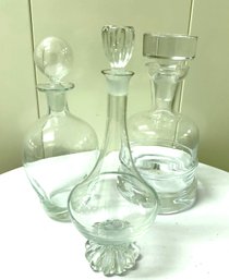 Set Of Three Decanters