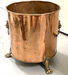 Copper Clawfoot Lionhead Bucket