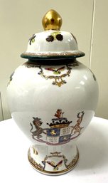Lidded Jar With English Motif