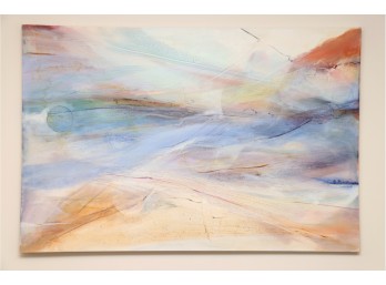 Oil On Canvas Abstract Attributed To Josef Sima