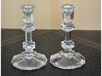 Glass Candlesticks
