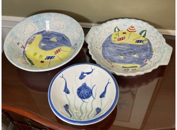 Nautical Dish Trio