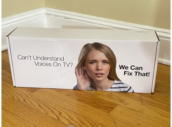 ZVOX AccuVoice Av203 Sound Bar TV Bar Speaker Hearing Aid Technology Complete