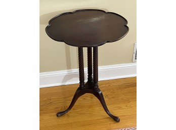 Vintage Mahogany Pie Crust Side Table