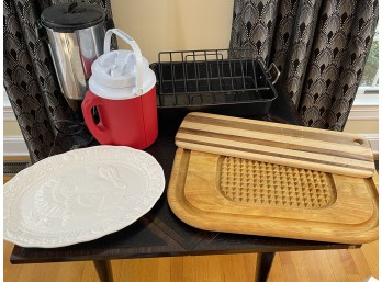Turkey Time Holiday Cooking Supplies Including Platter And Roasting Pan