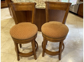 Bausman Counter Swivel Stools- A Pair