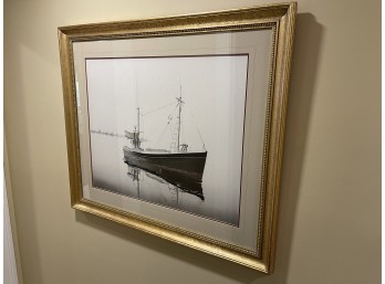 John Lutes Framed Ship Print