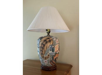Hand Painted Asian Lamp