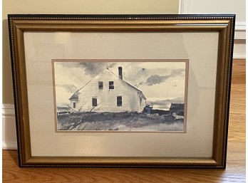 Framed Watercolor House