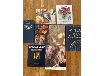 Set Of 8 Coffee Table Books (Includes 'Martha's Flowers')
