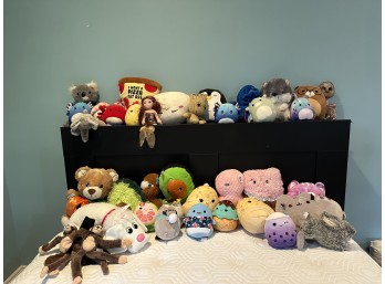 Collection Of Stuffed Animals (Includes Squishmallows, Pound Puppies)