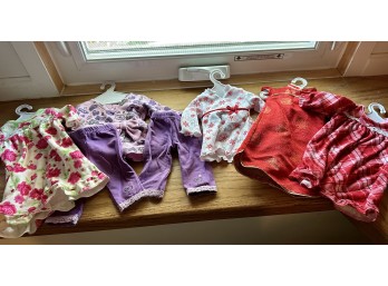 Collection Of American Girl Doll Clothing (Includes Flannel Nightgown)