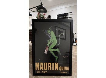 Framed 'Maurin Le Puy Quina' Advertisement By Leonetto Capiello