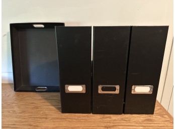 Collection Of Office Supplies #1 (Includes Paper Tray, File Organizers)