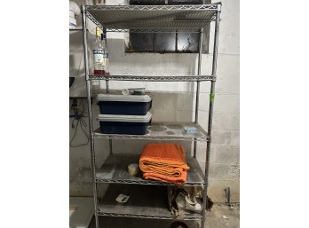 Tall Metal Storage Shelf Rack