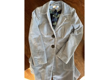 Bodan Woman's Light Blue Velvet Jacket